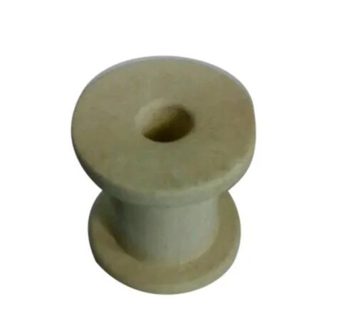 Bobbin Insulator - Porcelain Material, Rated Voltage 15000, Off White Color | Supports Electrical Wires in Power Transmission, Durable and UV Resistant