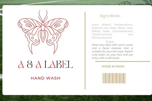 Cosmetic Container Labels - Printed Eco-Friendly Multi-Color Adhesive Stickers | Rectangle Shape Solvent Adhesive for Product Labelling