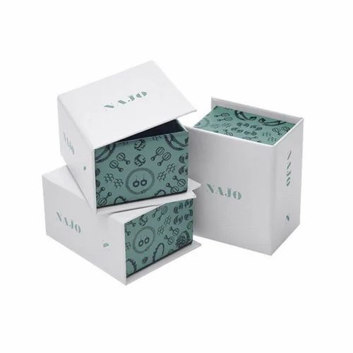 Cosmetic Packaging Box - Bleached Kraft Paperboard, 400-460 GSM, Square Shape, Multi Color, One-piece Tuck Top, Termite Resistant, Biodegradable