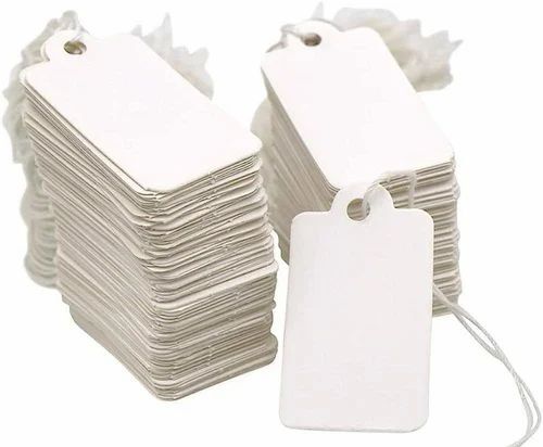 Garment Hang Tag - Cardboard Material, Upto 500 GSM Thickness | Ideal for Apparel Identification