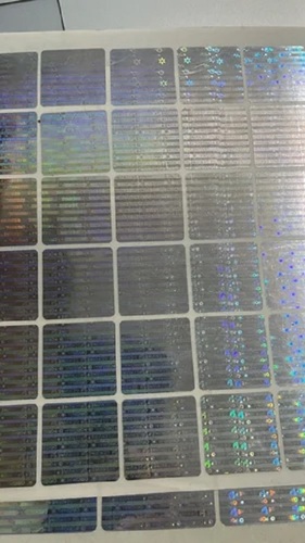 General Pattern Hologram Stickers - Eco-Friendly Durable Adhesive Material, Various Colors for Efficient Labelling Applications
