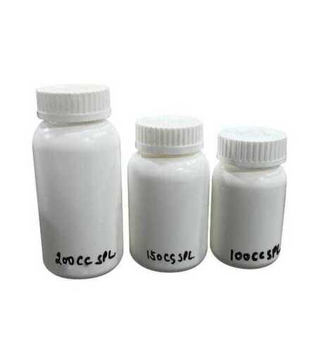 HDPE Capsule Bottles - Plastic Material, Oval Shape, White Color | Easy Open End, Durable, Eco-Friendly for Pharmaceutical Use