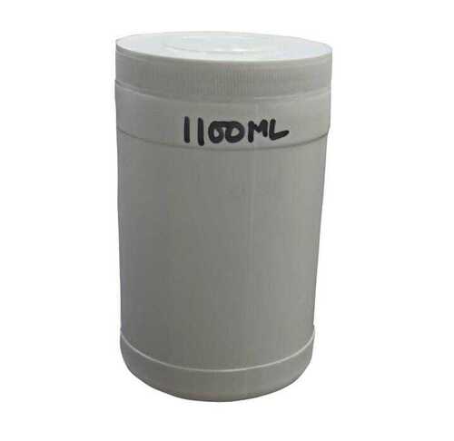 HDPE Protein Jar - 1100ml Round White Plastic Bottle | Eco-Friendly, Easy Open End, Durable for Beverage Industrial Use