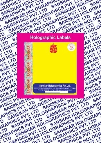 Holographic Sticker Labels - Durable Eco-Friendly Material, Various Colors | Adhesive Holographic Design for Labelling Applications