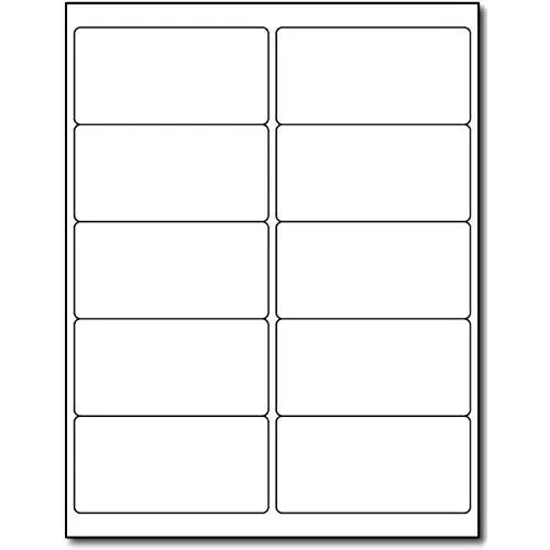 Inkjet Labels Sheets - Paper, Rectangular, White | Durable, Eco-Friendly, Matt and Glossy Surface Options for Efficient Labelling
