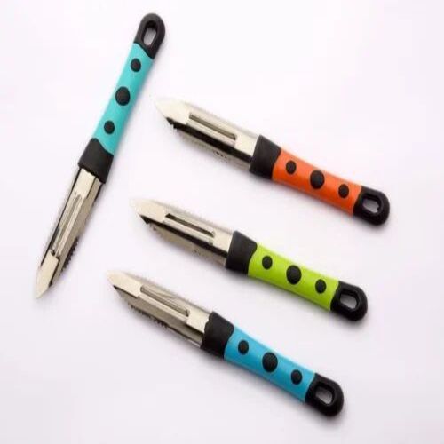 Kitchen Knife And Peeler Set - Stainless Steel Material, Custom Size , Multicolor Design For Versatile Home Usage