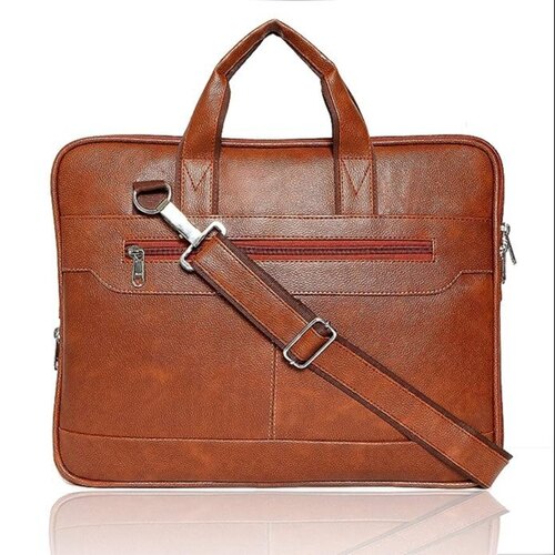 Premium Leather Laptop Bag - Spacious Design , Durable Padded Section for Protection , Stylish Unisex Appeal
