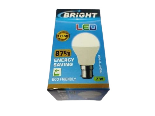 LED Bulb Packaging Box - Paper Material, Multi Color Design | Printed for Eye-Catching Appeal