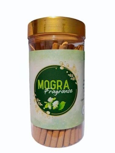 Mogra Dhoop Stick - Wood Material, 4 Inches Length, Brown Color | Indian Incense with 35 Minutes Burning Time, Easy to Clean, Eco-Friendly