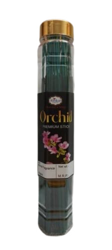 Orchid Premium Agarbatti Sticks - Bamboo, 22 cm Length, Brown Color | 30 Minutes Burning Time, Eco-Friendly, Easy to Clean, Indian Incense for Worship