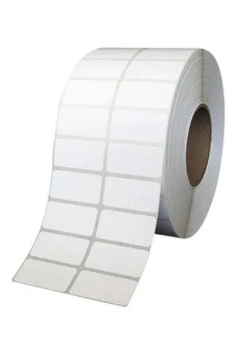 Paper Barcode Stickers - White Rectangle Paper Material | Durable Eco Friendly Solvent Adhesive For Labelling