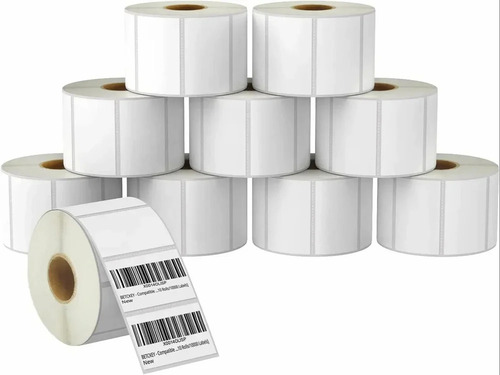 Plain Barcode Labels - Paper, Rectangle, Matte & Glossy White Finish | Durable, Eco-Friendly, Ideal for Labelling Applications