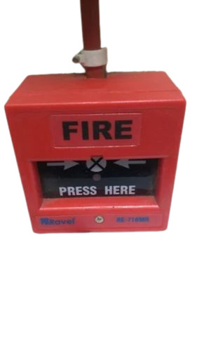 Plastic Red Ravel Automatic Pull Stations Alarm - Plastic Material, 220 Volt Power Supply | Industrial Safety, Suitable for Industry