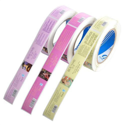 Printed Labels - Eco-Friendly Multi-Color Rectangle Printed Labels with Solvent Adhesive for Versatile Product Labeling Applications