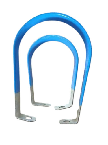 Pvc Coated Universal Clamp - Metal, Customized Size, Blue Color | Durable, Fine Finished, Industrial Universal Clamp Structure
