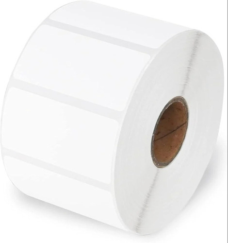 White Label Sticker - Plain White Eco-Friendly Adhesive Labels | Solvent Adhesive, Rectangle Shape for Product Labeling