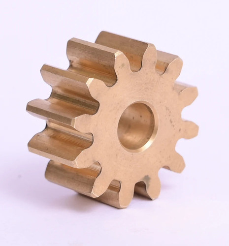 Worm Gear - Metal, Cylindrical, Gold Finish | Powder Coated, Hardness 50-60 HRC, Tolerance 0.2-2 mm