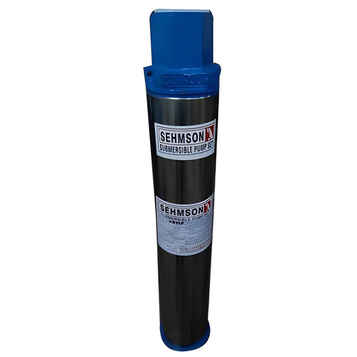 Sehmson Submersible Pump - 1.5 HP Stainless Steel High Pressure Single Phase 25 Stages Electric Power Water Supply Application Silver and Blue Color 2 Year Warranty