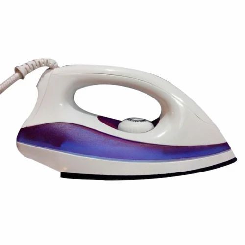 Autocut Dry Iron - 750 Watt Power, 220 Volt Voltage, White Color | New Condition, Good Quality, 600 Gram Weight, 1 Year Warranty, Indicator Light