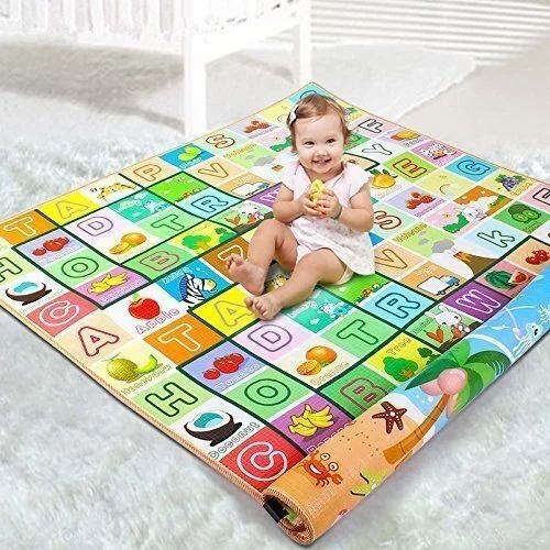 Baby Floor Mat - Silk Material, Customized Shape, Multiple Colors | Printed Design, Eco-Friendly, Durable, Slip Resistant, Dry Clean Only