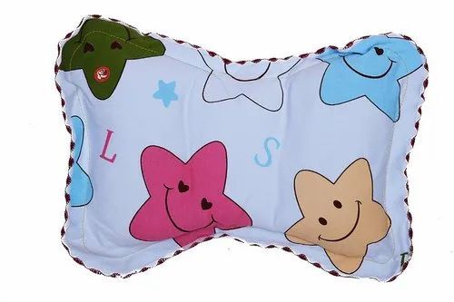 Baby Pillows - Cotton, Multi-Color, Dobby Knitted Cover | Comfortable Body Support for Infants