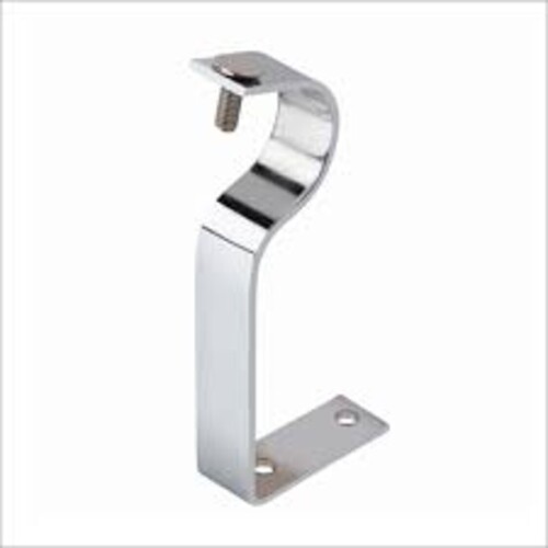Curtain Brackets - Metal, All Sizes | Silver Finish, Suitable for Curtain Rods, Versatile Design