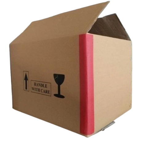 Heavy Duty Kraft Paper Box - Rectangular, Brown Color, 5-7-9 Ply with Handle Hole | Ideal for Packaging and Storage