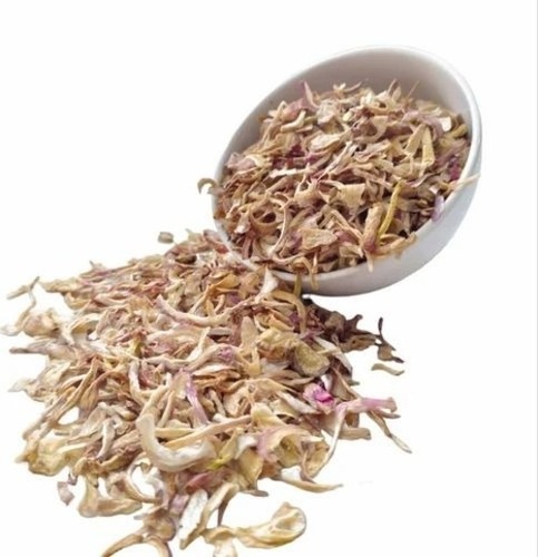 Pink Dehydrated Onion - 1 Kg, Organic A Grade Pink Color, Chopped Dried Frozen | 6 Months Shelf Life