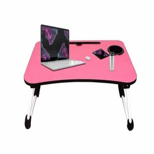 Pink Wooden Laptop Table