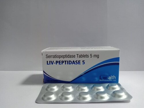Serratiopeptidase Tablets - Balanced Composition, Hygienically Packed | Fast Relief, Quality Tested for Adults, Teenagers, Women, and Aged Persons
