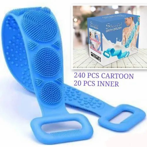 Silicon Bath Scrubber Belt - Silicon Material, Customized Size, Multicolor | Versatile Use for Personal Care, Suitable for All Genders
