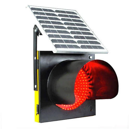 Solar Traffic Light - Color: Black