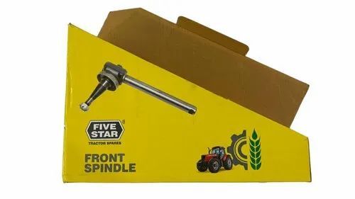 Tractor Parts Packaging Box - Paper Material, Triangle Shape, Yellow Color, 0-4mm Thickness | Ideal for Efficient and Versatile Packaging Solutions