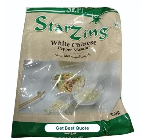White Pepper Masala 200 GM - Powder Form, White Color | Long Shelf Life, Hygienically Packed, Tested on Various Quality Standards