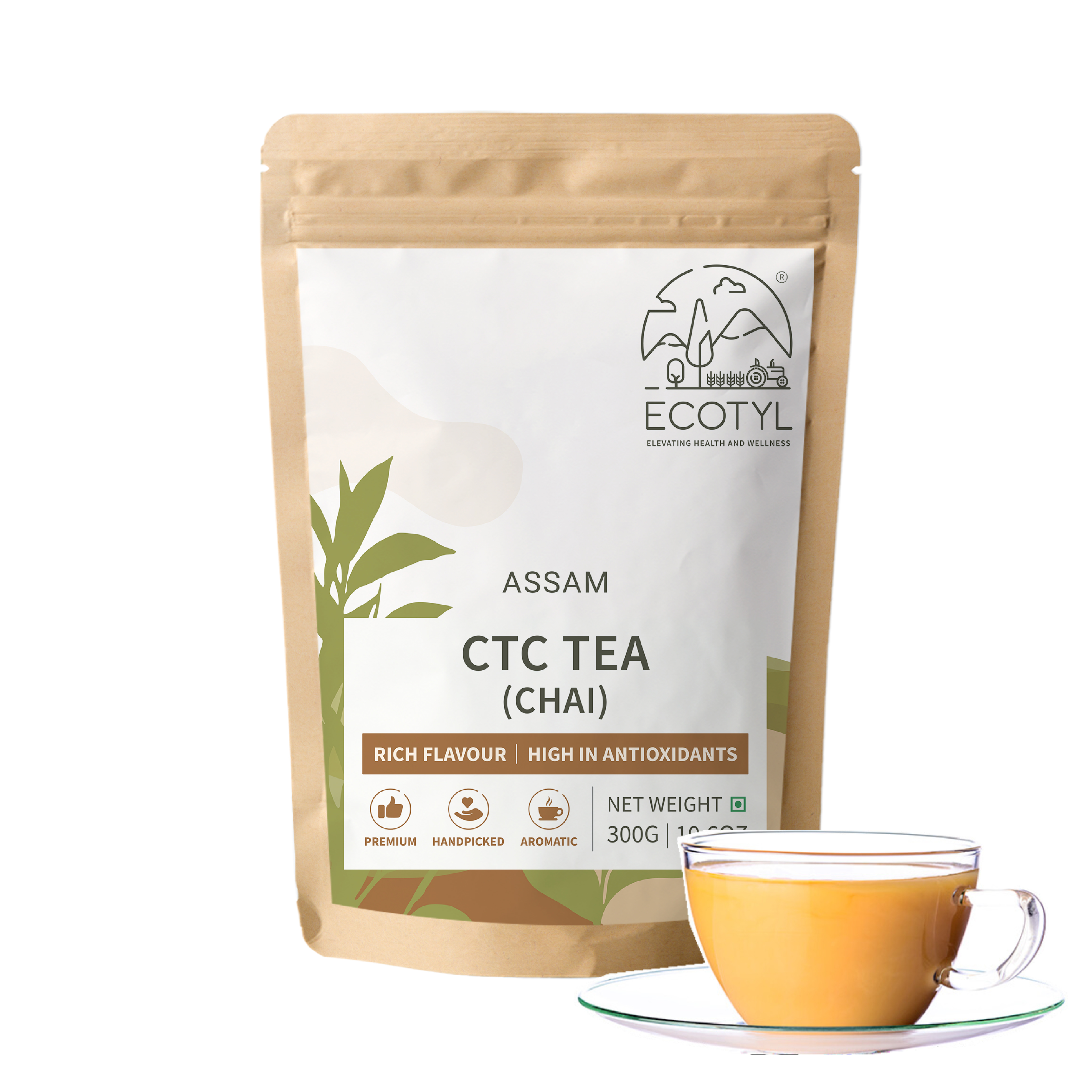 Assam CTC Tea (Chai Patti) - Whole Leaf Black Tea Blend, Rich Aroma and Flavor , Perfect for Milk or Black Tea Lovers