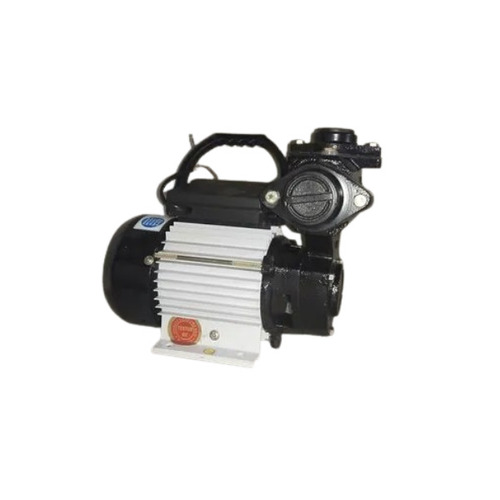 Self Priming Monoblock Pump - 0.5 HP, Brass Forged Impeller, 1 inch Discharge Outlet, High Pressure, Silver and Black Metal Design