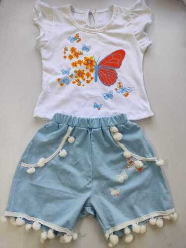 Baby Girls T Shirt And Shorts - Bust Size: Na