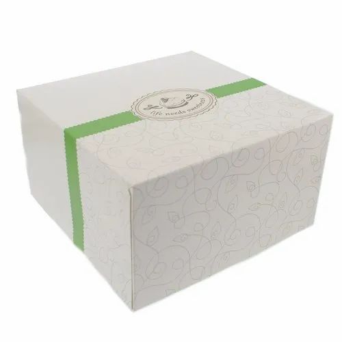 Cake Packaging Box - Color: White