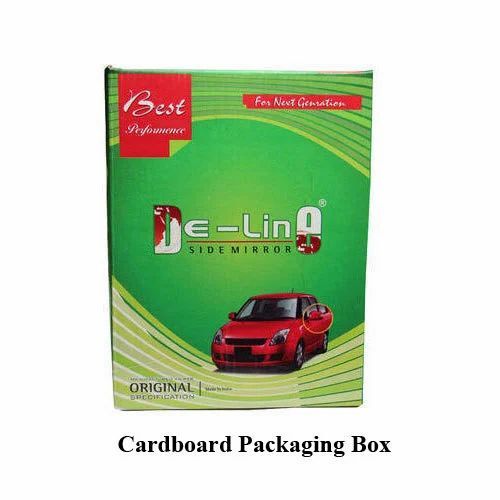Cardboard Packaging Box - Multi-Color Printed Design for Car Side Mirror Packaging | Ideal for Safe Transport and Storage
