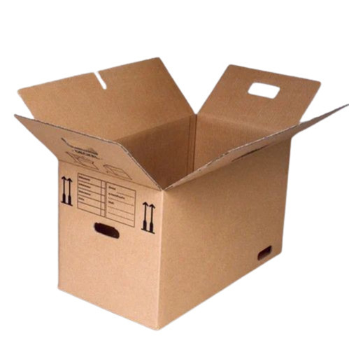 Corrugated Carton Box - Rectangular Single Wall 3 Ply, Weight Holding Capacity 11-25 Kg | Brown Paper Material, Regular Slotted Container Style