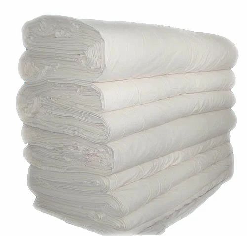 Cotton Fabric - 100% Cotton, White Color, Tear-Resistant | No Color Fade, Wrinkle Free, Smooth Texture, Easy To Wash