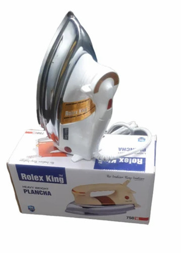 Electric Iron - Stainless Steel, 750 Watt Power | Long Lasting, Durable, White Finish, 1 Year Warranty