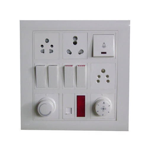 Electrical Switches Board - Polycarbonate, Easy Installation , Durable and Fire-Resistant Material, Modern Aesthetic, Multiple Switch Configurations