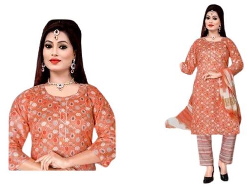 Ladies Orange Suit Set