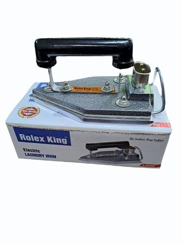 Long Lasting Laundry Dry Iron - Iron Material, 450 Watt, 220 Volt, Black Color | Durable, Long Lasting, New Condition, Box Packaging