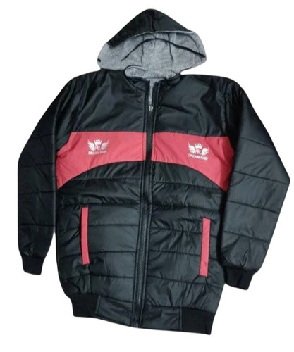 Men's Comfortable Polyester Cotton Jacket - Warm, Breathable, Anti-Wrinkle | Full Sleeves, Double Pockets, Plain Pattern