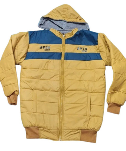 Mens Fancy Jacket - Cotton Polyester Blend, Cream Color | Anti-Wrinkle, Breathable, Warm & Comfortable, Double Pockets, Full Sleeves, Winter Season