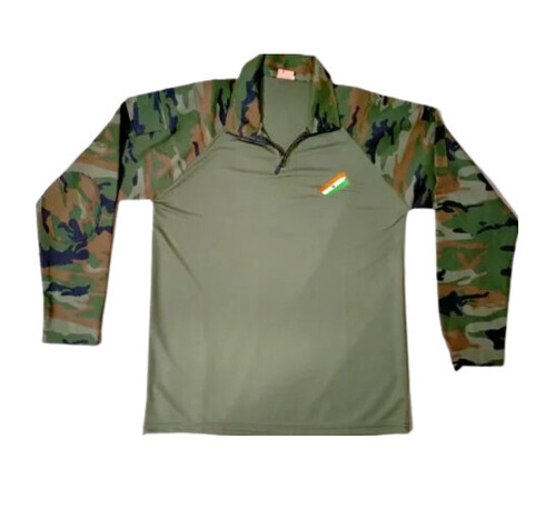 Military Printed Uri T-Shirt - Cotton, M XL XXL Sizes | Unique Camouflage Design, Soft & Breathable Fabric