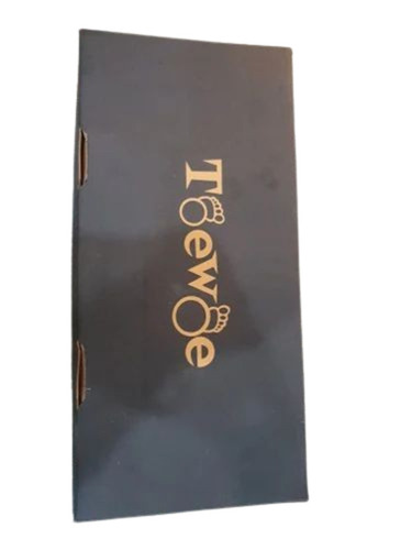 Shoes Packaging Box - Paper Material Black Color | Printed Design for Stylish Shoe Presentation