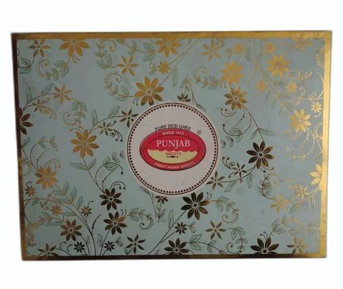 Sweet Packaging Box - Corrugated Paper, 12x3x10.5 Inch , Multi Color, Rectangular Shape, 1000 gm Capacity, 180 GSM Design